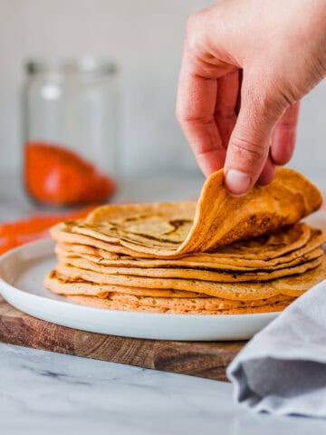 vegane Tortillas aus roten Linsn #vegan #lowcarb #Tortillas