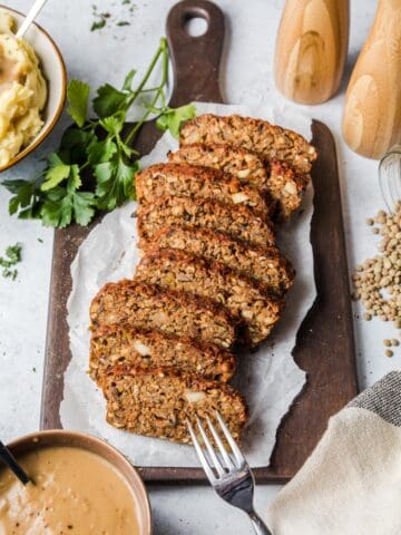 veganer glutenfreier Linsenbraten