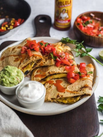 vegane low-carb quesadillas glutenfrei