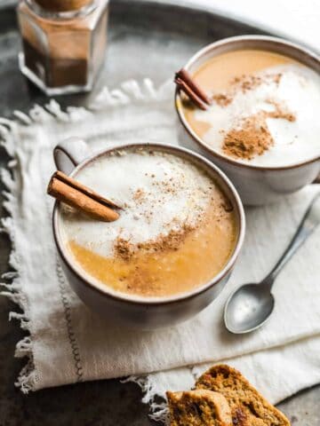 veganer pumpkin spice latte