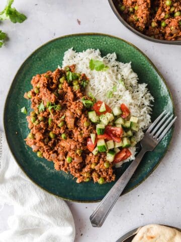 keema curry vegan soja